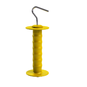 Manija para puerta de uso rudo amarillo