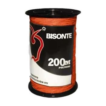 Polywire 200 Metros NARANJA (6 filamentos de ACERO INOXIDABLE)