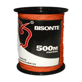 Polywire 500 Metros NARANJA (6 filamentos de ACERO INOXIDABLE)